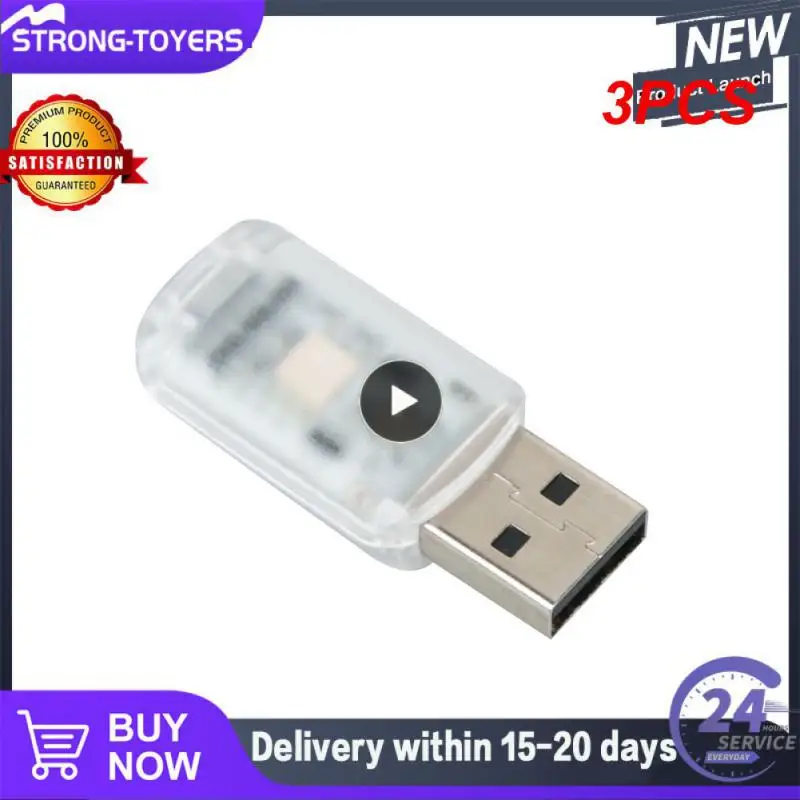 

3 шт., Автомобильные светодиодные мини-USB-лампы