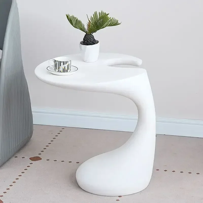 طاولة قهوة جانبية عصرية بتصميم نوردي، طاولة بلاستي...