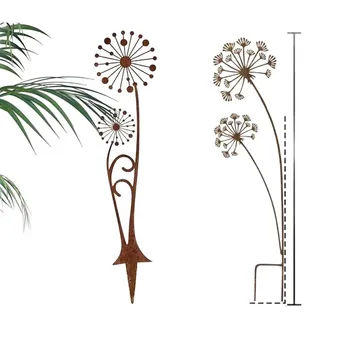 Metal Dandelion Garden Stake 1
