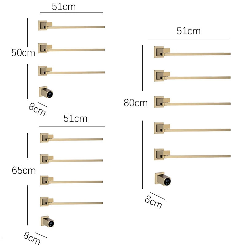Description Picture 3 of itemOXG Electric Heated Towel Rack Rotatable Bathroom Towel Dryer Heated Towel Rail 3/4/5 Bars Support Wifi Control Concealed Mount