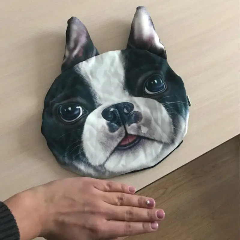 CHIZIYO 3D 프린트 동물 얼굴 자동차 머리 받침 베개, 목 자동차 안전 머리 받침 용품, 충전 없음, 멋진 사랑스러운 신제품