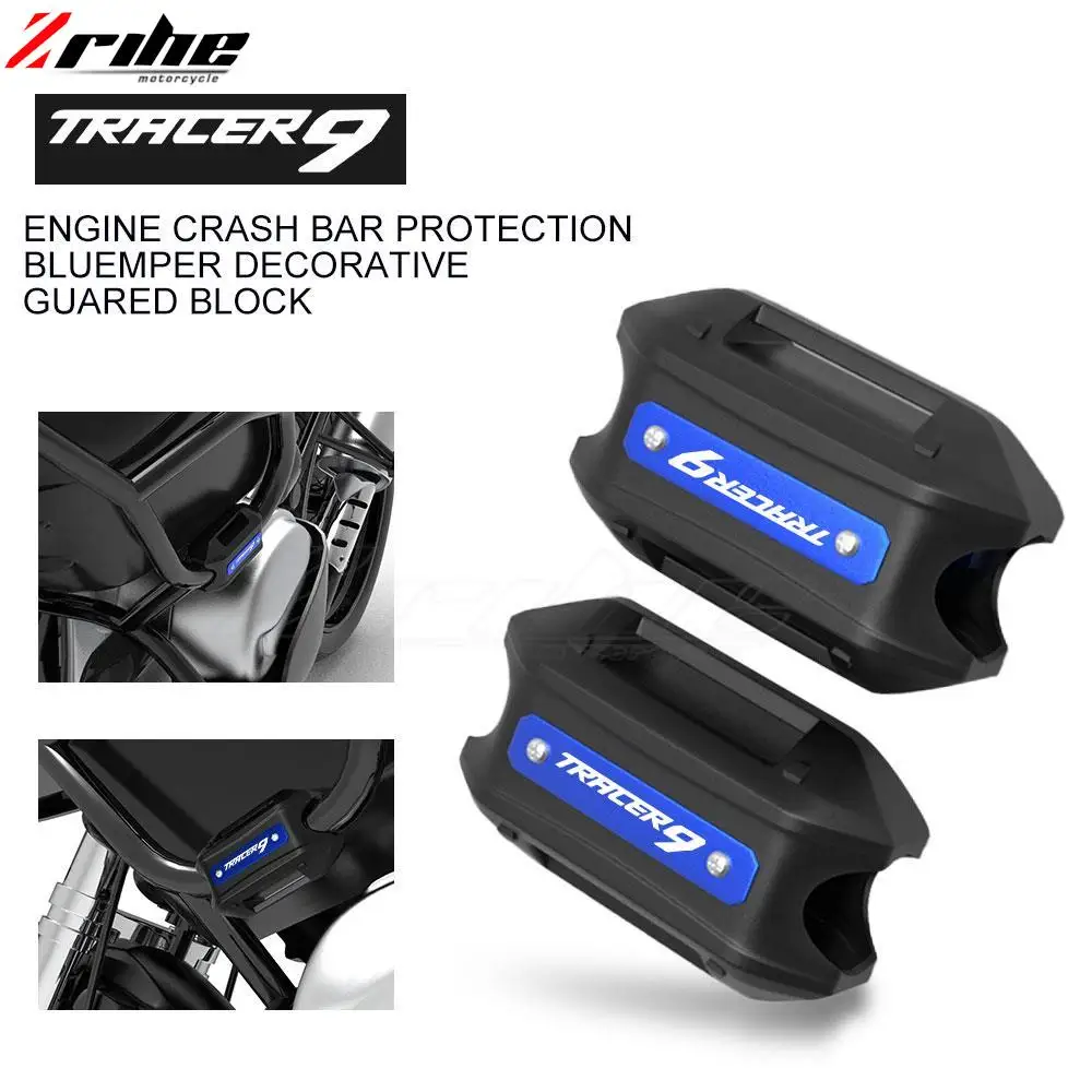 

Motorcycle 25mm Crash Bar Bumper Engine Guard Protector Decorative Block For YAMAHA TRACER 9 GT TRACER9 2019 2020 2021 2022 2023