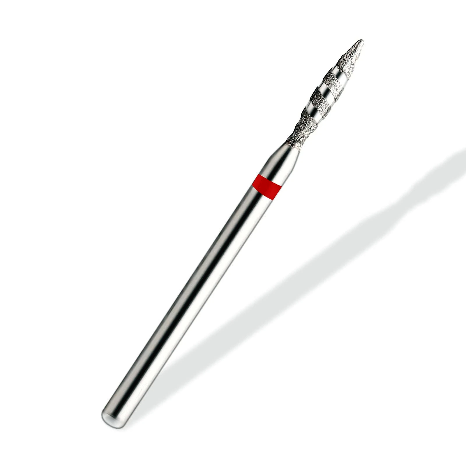 Safety Nail Bit Tornado Flame Diamond 3/32" for Manicure Spiral Nail