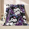 6 Sizes Warm Soft Sanrio Kuromi Custom Blanket Fluffy Children and Adults Sofa Plush Bedspread Throw Blanket for Sofa Bed 5