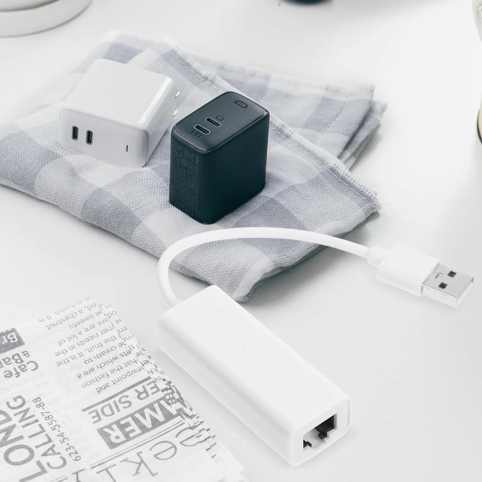 USB 네트워크 어댑터 USB 2.0-이더넷 어댑터 기가비트 Rj45 플러그 플레이 드라이버 무료 네트워크 카드(노트북 컴퓨터용)