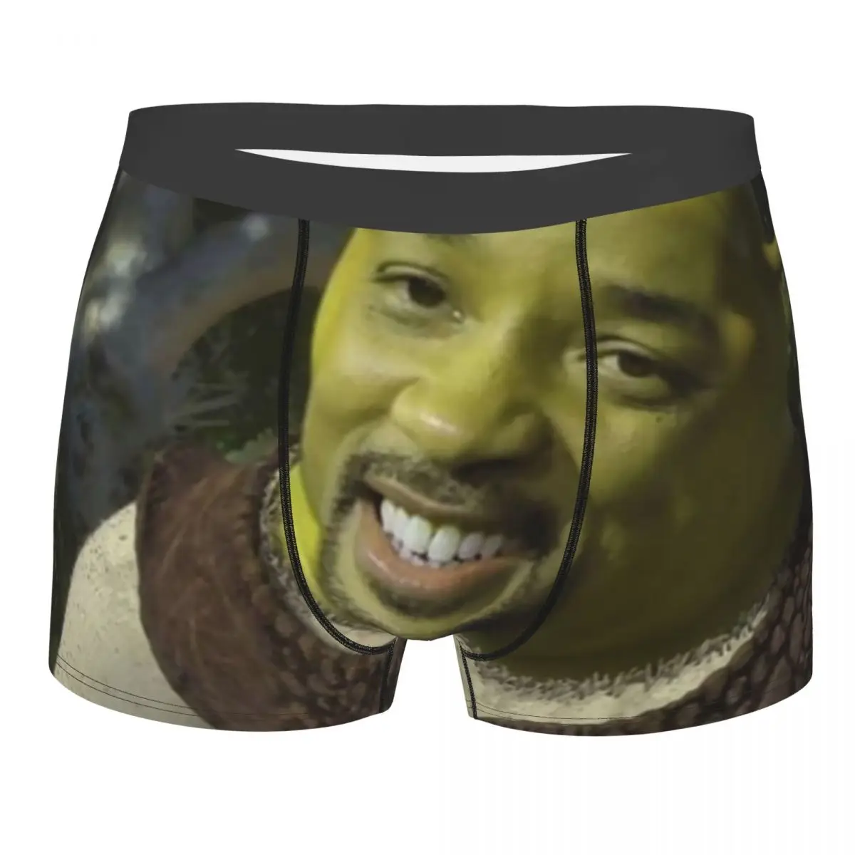 Will Smith X Shrek Boxer Shorts Men 3D Print Male Stretch Comedy Movie Underwear Panties Briefs Print Polyester Underwear Men shrek the third soundtrack 1 cd