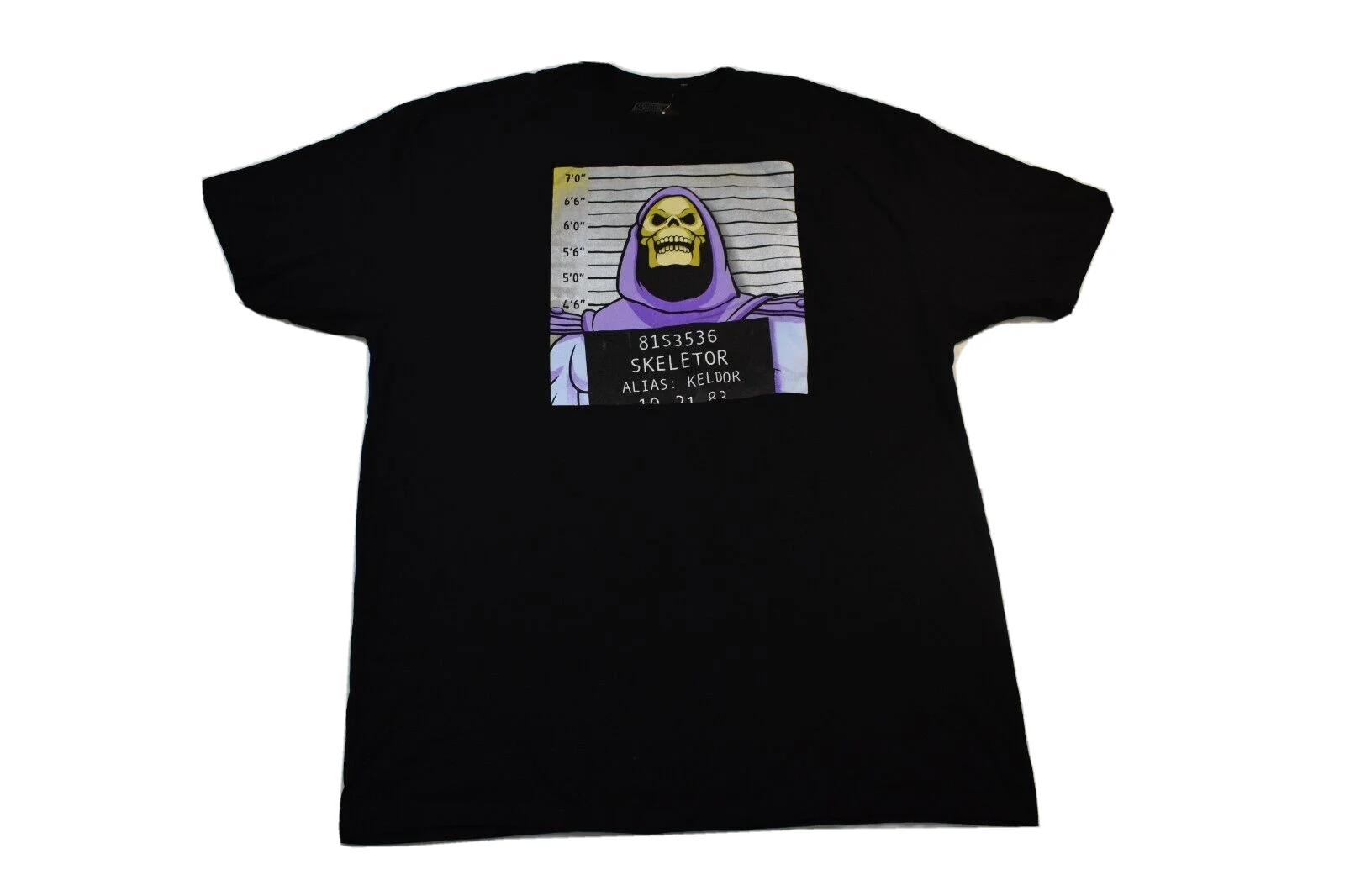 Masters Of The Universe Mens Big & Tall Skeletor Mug Shot Shirt Nwt 3Xlt