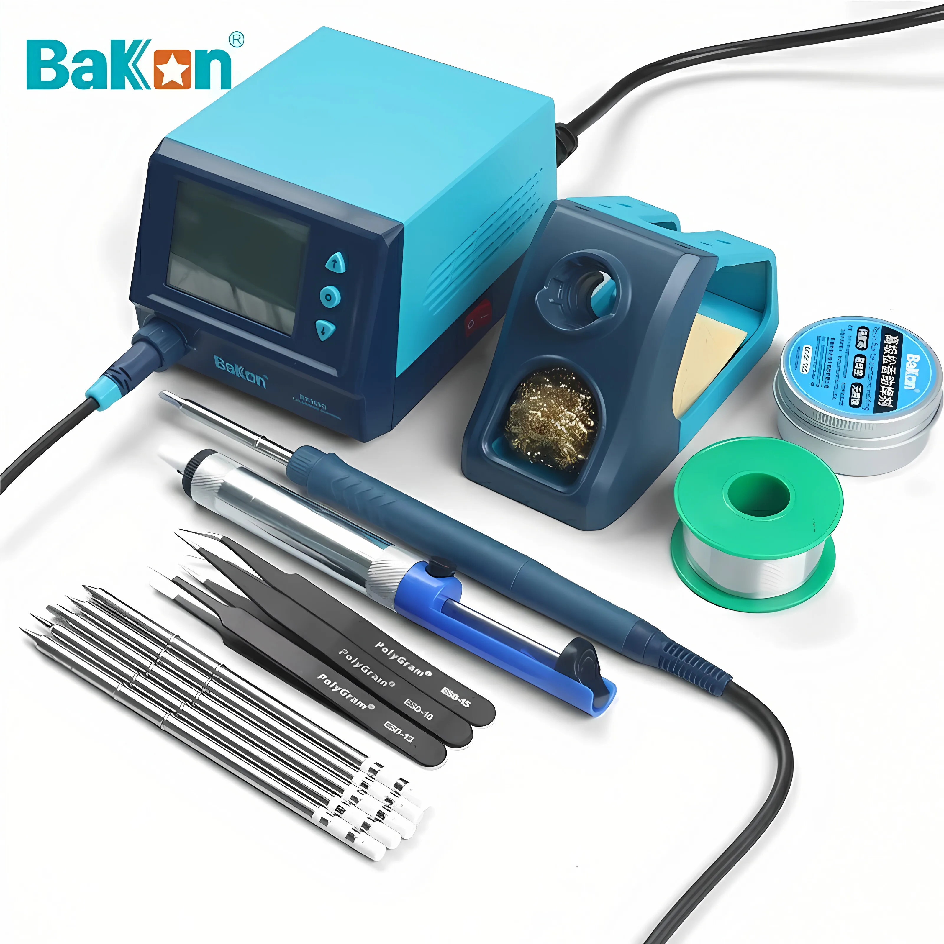 BK969S soldering station t12 heating core 75W large screen digital display lead-free constant temperature soldering machin