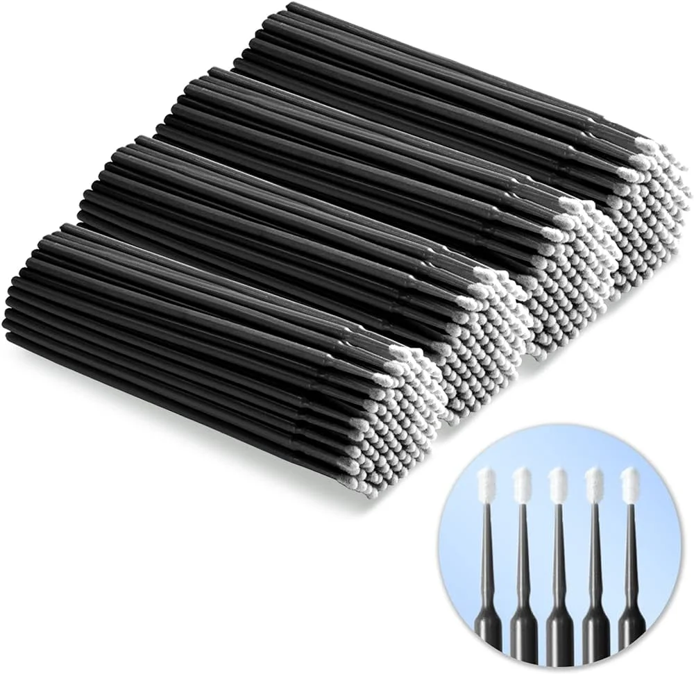 500 PCS Disposable Microbrush Applicators Microfiber Wands for Eyelashes Extensions and Makeup Application makeup brushes eyeshadow sponge applicators lip makeup applicators makeup tool set eyelash accessories eyelashes brush disposable eyelash brushes