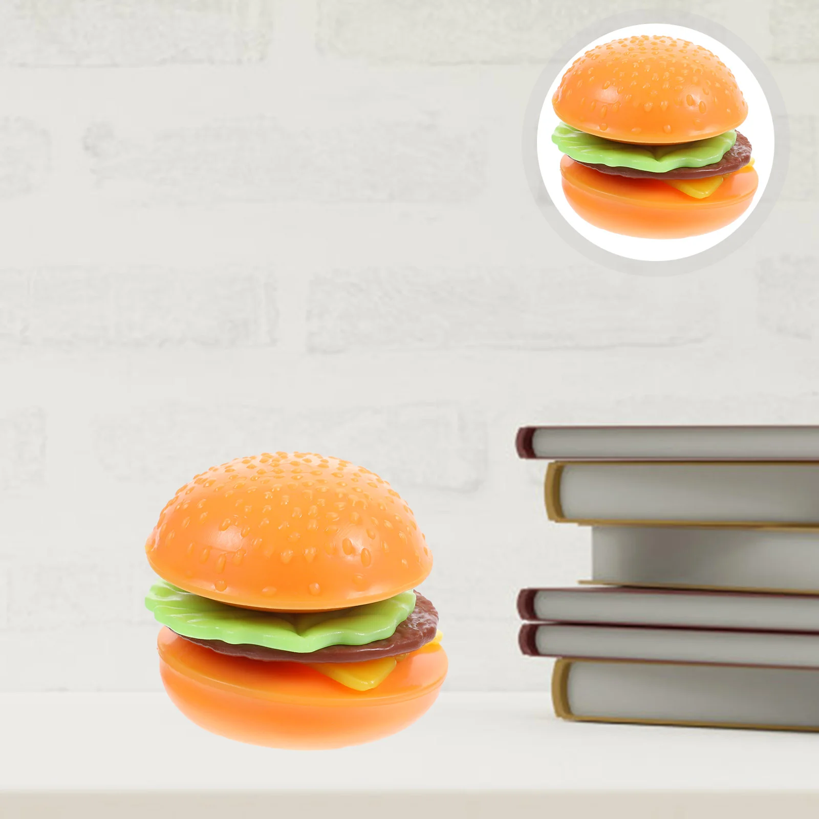 

Toys Fake Hamburger Creative Sensory Food Decompression Cartoon Portable Squeeze Pvc Funny