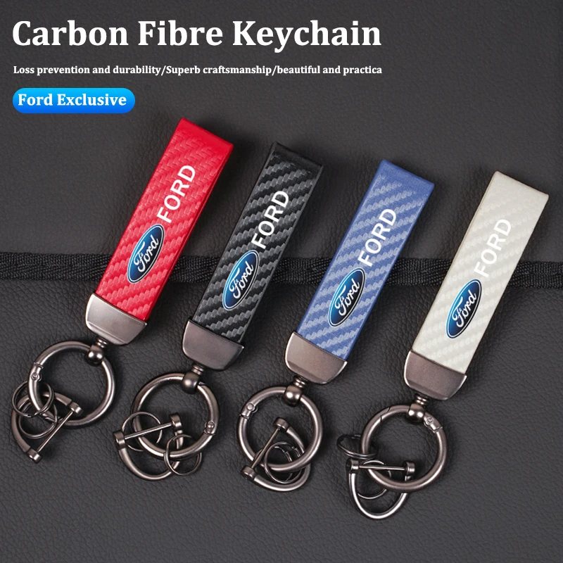 Premium Leather Car Logo Key Chain