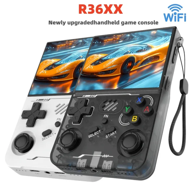 Console de jeu vidéo portable rétro R36XX R36S, écran IPS R36 Ultra, 128 Go de jeux, lecteur de poche portable, système Linux 1