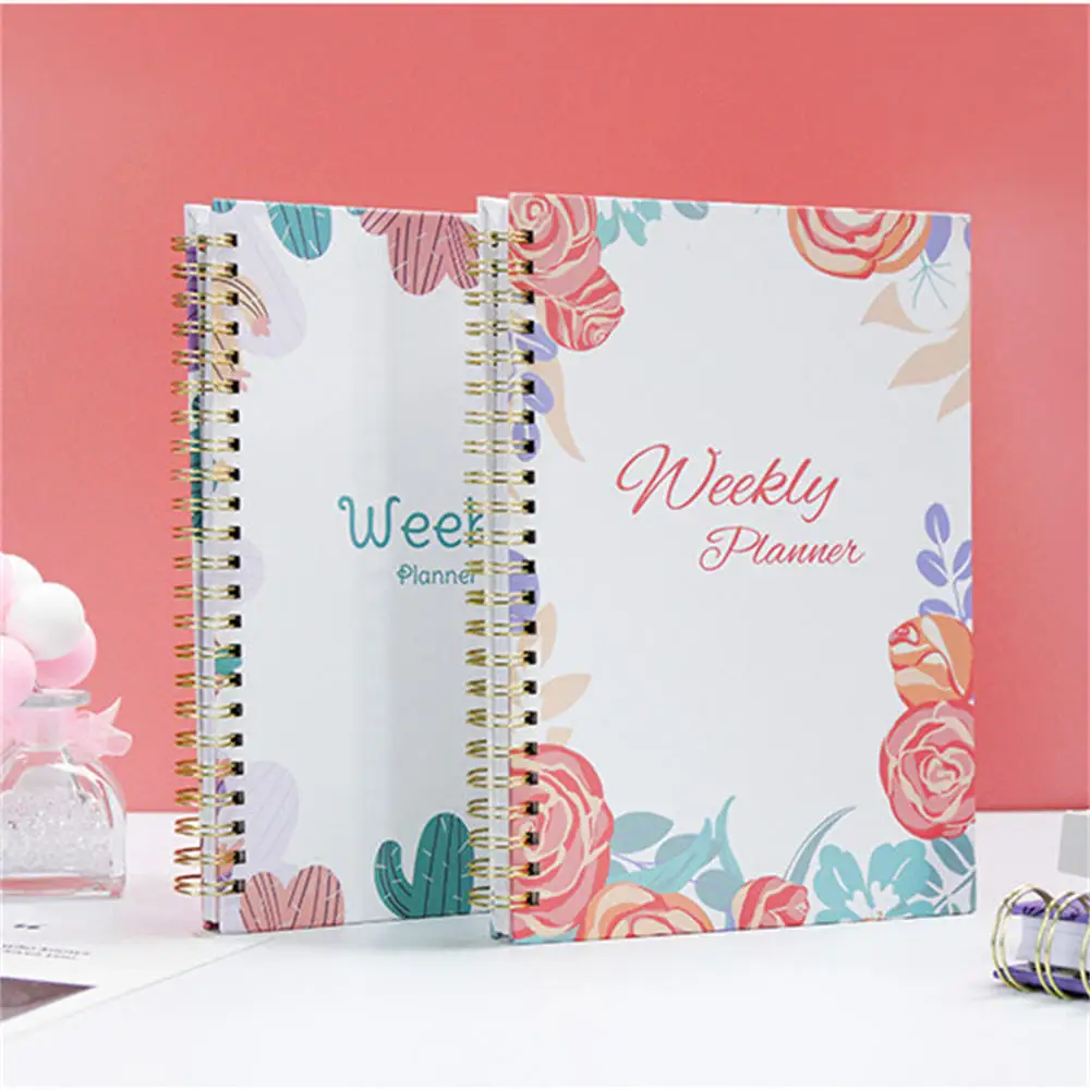 

2024 Weekly Planner A5 Spiral Binder Notebook 52 Weeks Agenda Schedule Organizer Diary Journal Stationery Office School Supplies