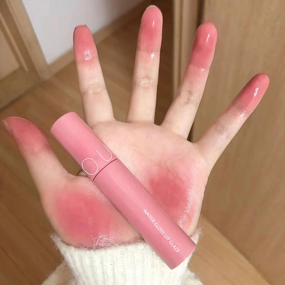 Cappuvini four-color clear water gloss lip glaze moisturizing juice lip gloss easy to apply long-lasting makeup lipstick lip gloss lip makeup lip glaze