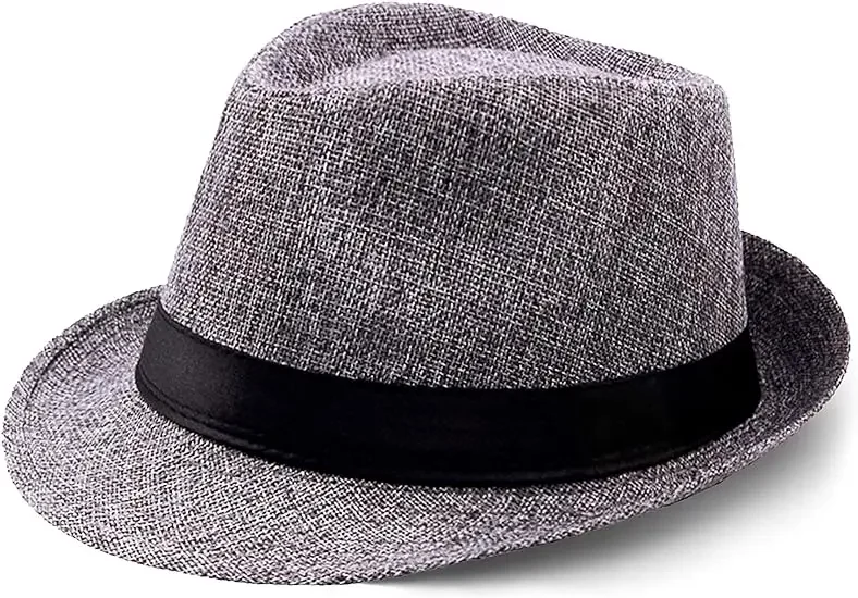 Style Rétro Années 20 Lot De 6 Chapeaux Fedora Panama - Taille 58, Kaki | Style Années 1920 Pour Homme/Femme, Fête, Plage Fedora Homme