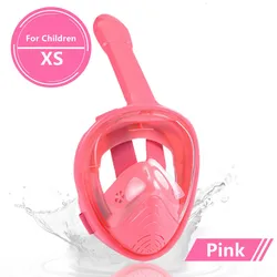 Enhanced Underwater Anti-Fog Full Face Snorkeling Mask (Pink XS Children)