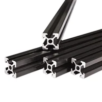 2 ชิ้น 2020 V-Slot อลูมิเนียม Extrusion โปรไฟล์ 550-1500 มิลลิเมตรมาตรฐาน EU อลูมิเนียม Linear Rail ท่องเที่ยวสําหรับเครื่อง CNC Router 3D เครื่องพิมพ์ 3