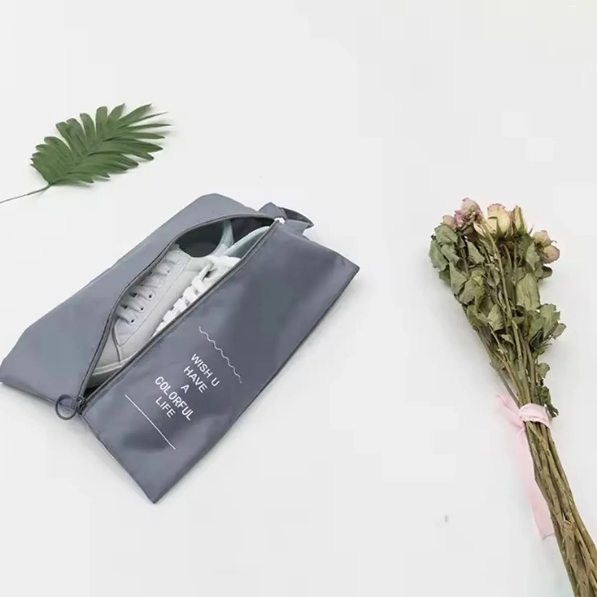 1pc-Travel Shoe Storage Bag Foldable Waterproof Shoe Bag Large Capacity Portable Sports Shoes Dustproof Slippers Organizer