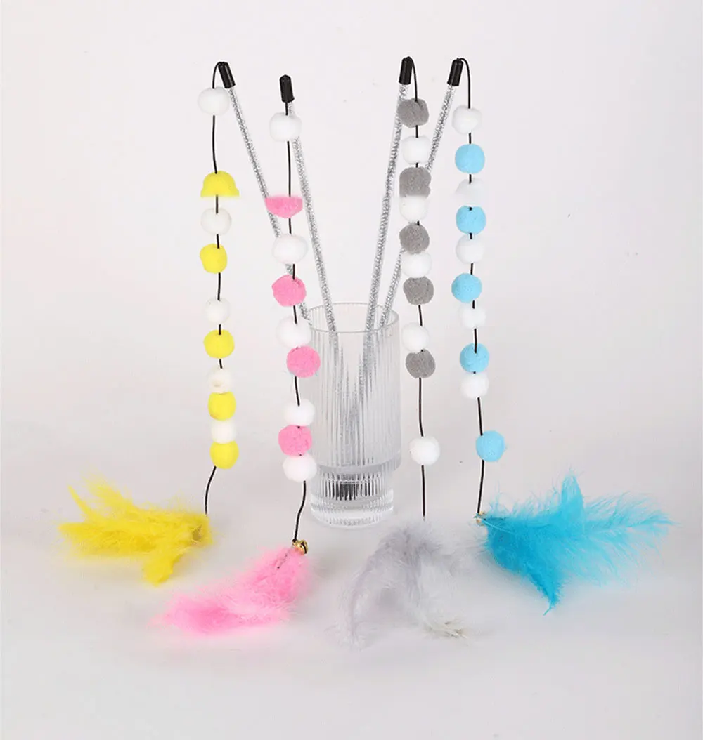 Title 11, Cat Baton Toy Featers Stick For Kittens Interac...