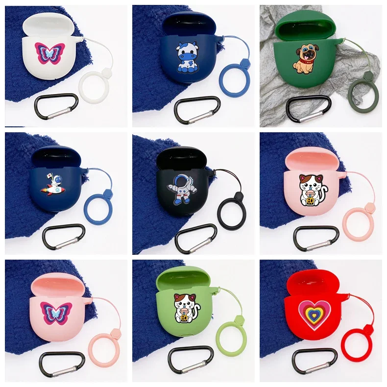 Custodia Per Cartoni Animati Per Bose Quietcomfort Ultra Case Cute Anti-Drop Ring Auricolare Cover In Silicone Per Bose Quietcomfort Earbuds Ii