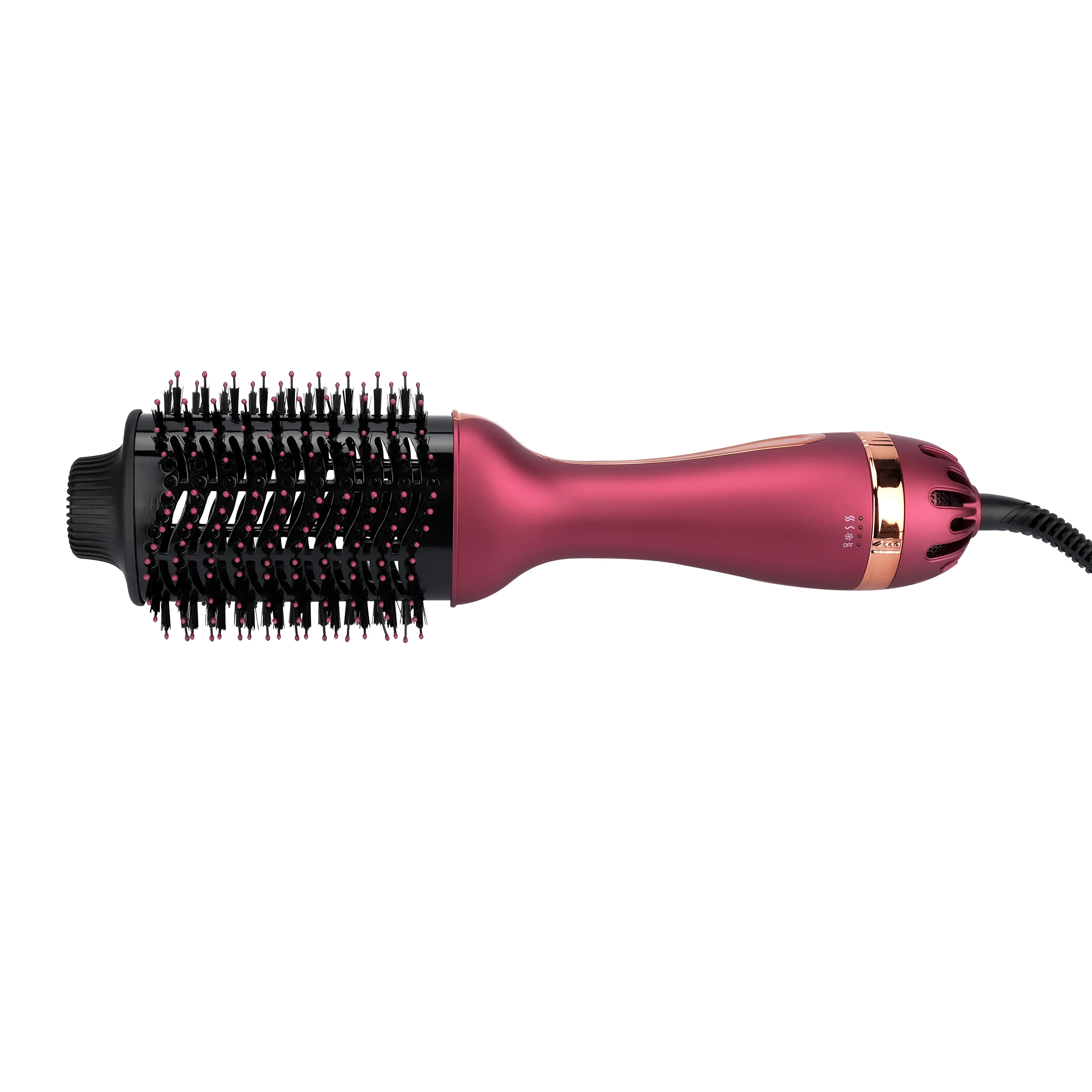 Factory Price 3-in-1 Professional Round Electric Hair Rotating Portable Hot Heat Air Comb Blow Salon Dryer Brush 5