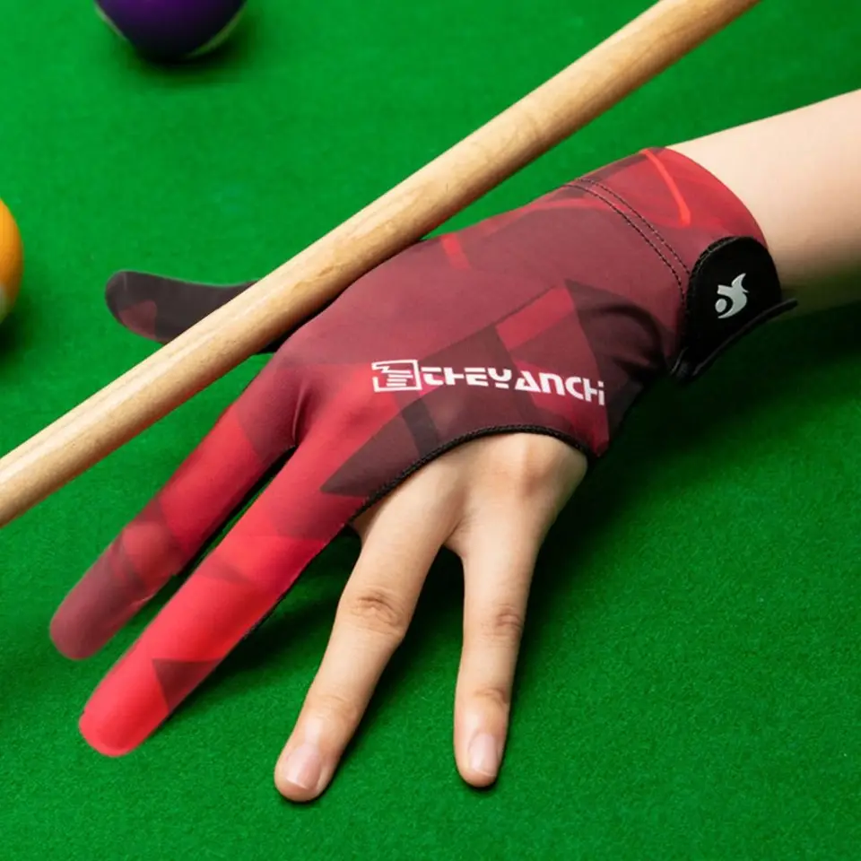 Guantes De Billar - Talla Universal, 3 Dedos, Tejido Elástico Transpirable - Para Billar, Tenis De Mesa, Mejora El Agarre