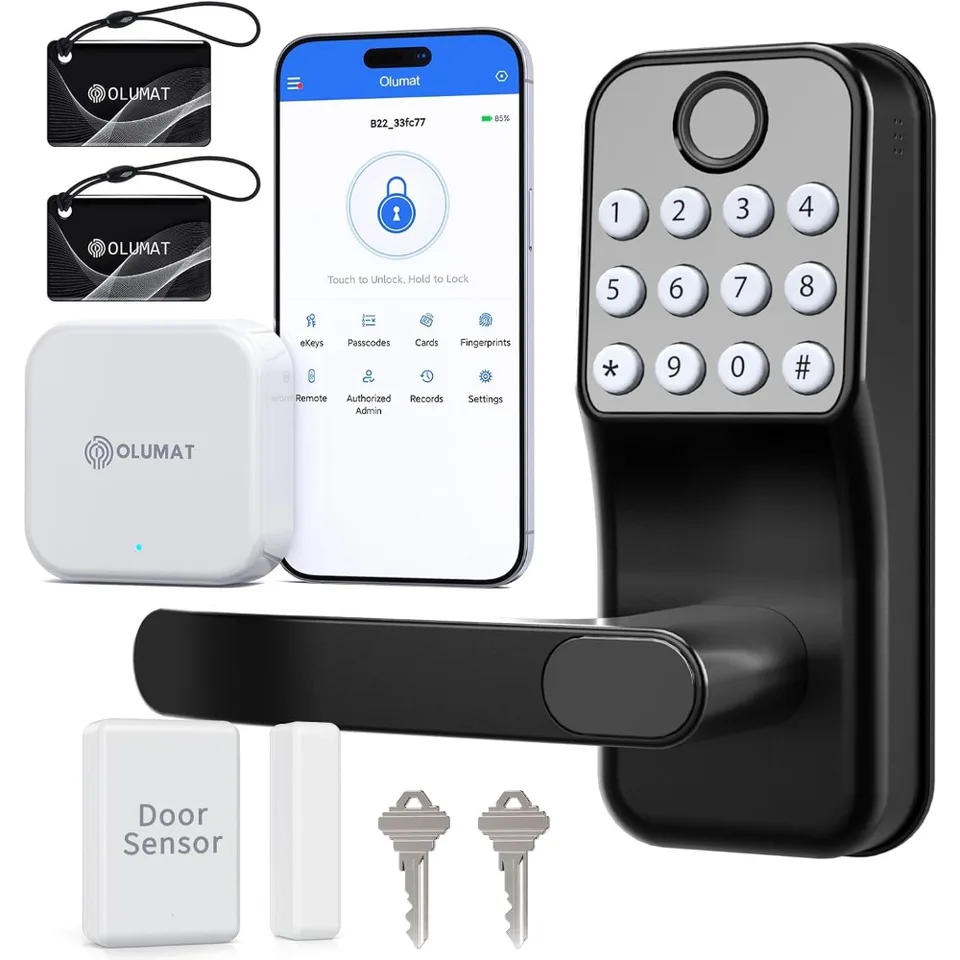 Smart Keyless Entry Door Lock with Handle