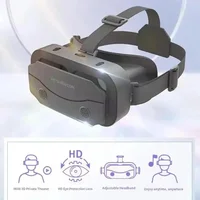 3D Virtual Reality VR Glasses Headset Devices Helmet Lenses Goggles Smart For Smartphones Phone Cell Mobile Game Viar Viewer Set - Image 3