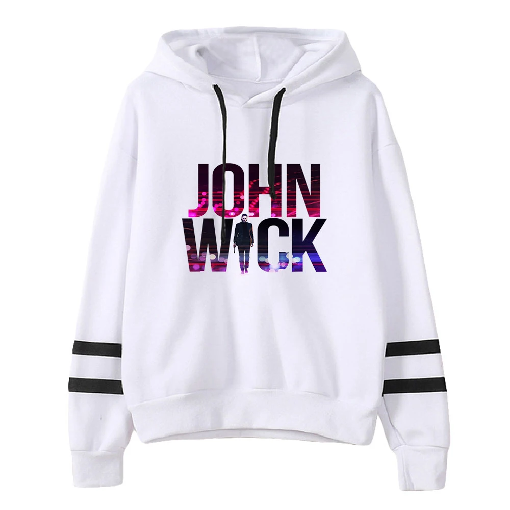 John Wick Chapter 4 Hoodie Unisex Pocketless Sleeve Sweatshirt Men Women's Pullover American Action Keanu Reeves Fashion Clothes