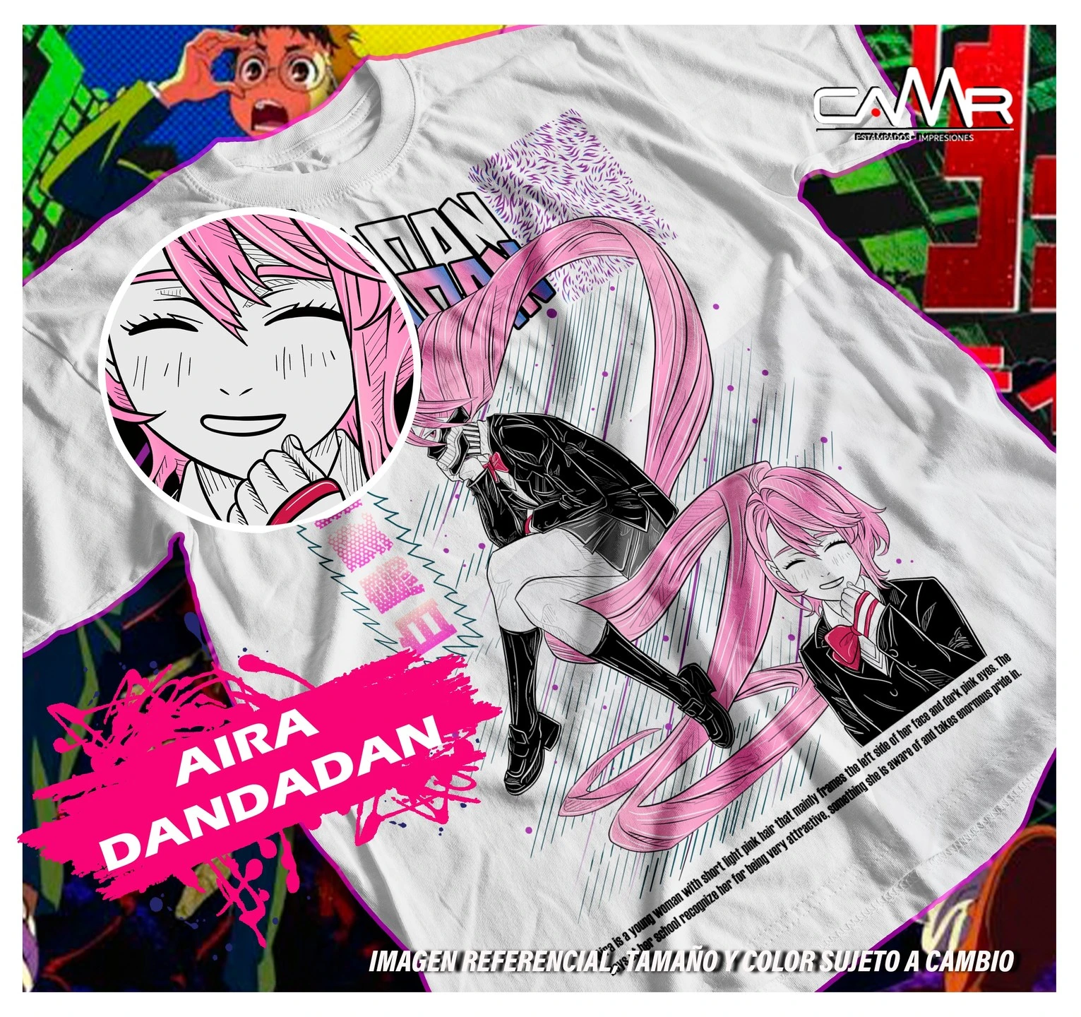 Exclusive Dandadan Anime Cosplay T-Shirt - Shiratori Aira Design