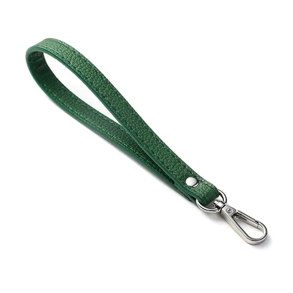 Elegant Silver/Gold PU Leather Wrist Strap – Adjustable Solid Color Purse Handle Replacement Accessory