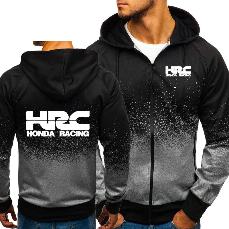 

Men's Jackets HRC Racing Logo Print Spring Autumn Zipper Hoodie Outwear Male Casual Tops High Quality Camouflage Male Coat