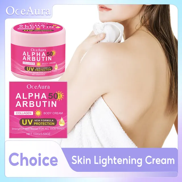Crème réparatrice pour le corps à l'arbutine alpha, anti-séchage, hydratante pour le corps, protection UV, mélanine SAP, éclaircissante pour la peau, gratitude 1