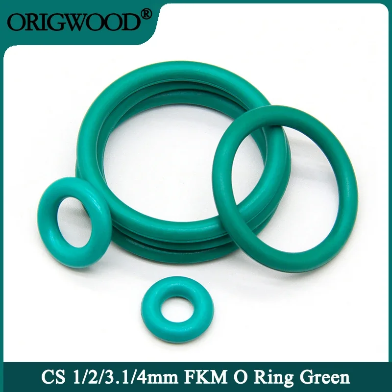 O ring gasket 10pcs FKM CS 1/2/3.1/4mm OD 5-70mm insulation oil high temperature resistance fluorine rubber
