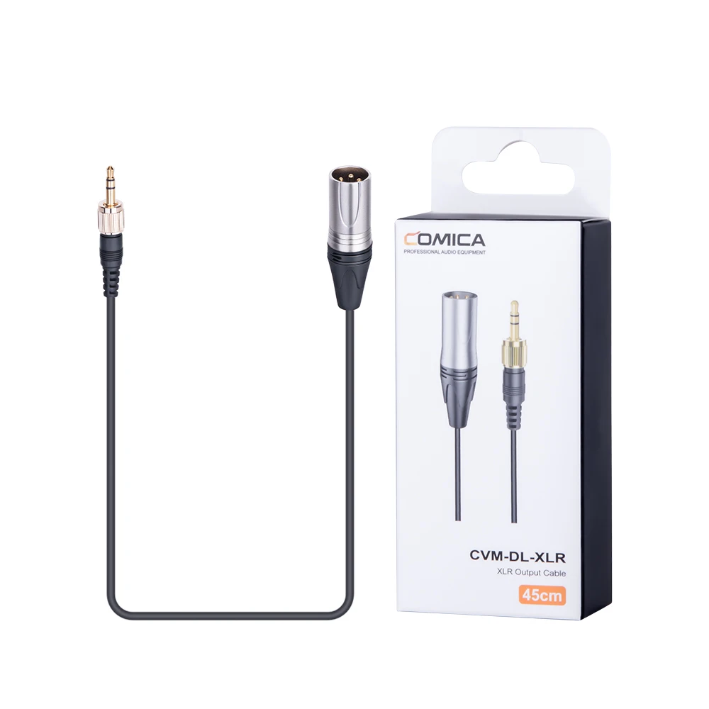 

Comica CVM-DL- XLR 3,5 мм TRS XLR udio выходной кабель адаптер для беспроводных микрофонных систем Comica