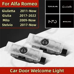 LED Car Door Courtesy Logo Welcome Lights Projector Lamp, 2 - Pack - -Alfa - Romeo