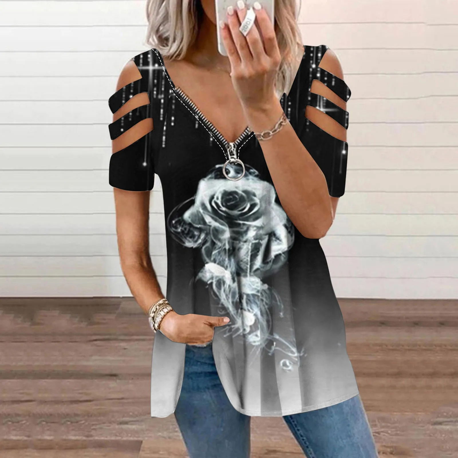 Judy | Vintage Bohemian Floral Print Women's T-Shirt main image 0