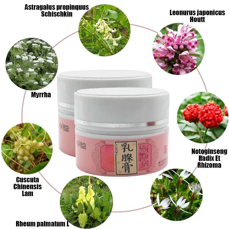 Natural Extract Female Breast Pain Relief Cream Relief Tuberous Mass Breast Dressing Relieve Pain Ointment Body Care