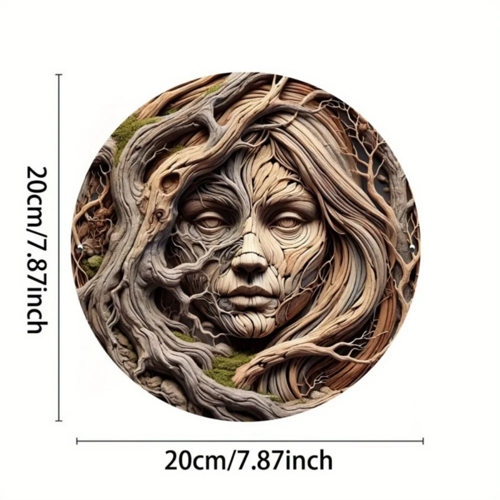 Aluminum Tree Face Wall Art Sign - Perfect Metal Decor