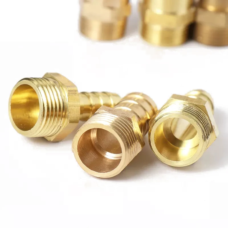 Pagoda Connector 6 8 10 12 14mm Hose Barb Gas Connector Hose Tail Thread 1/8 1/4 3/8 1/2 Inch Thread Brass Water Pipe Fittings