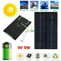 Chargeur solaire portable étanche 5V USB pour le camping, la randonnée et les petites appareils (téléphone, batterie externe) 3