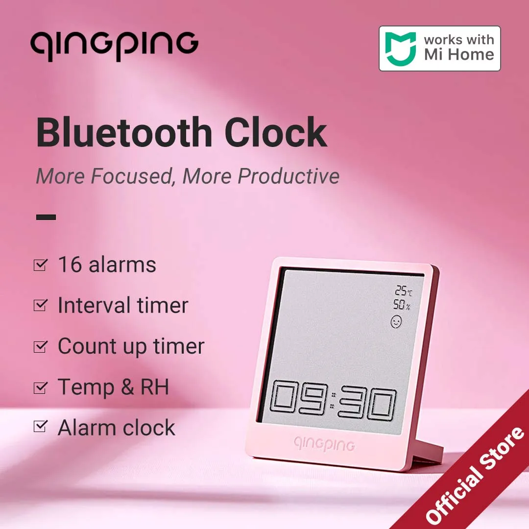 Qingping Bluetooth Clock, Interval Timer and Count Up Timer, Digital