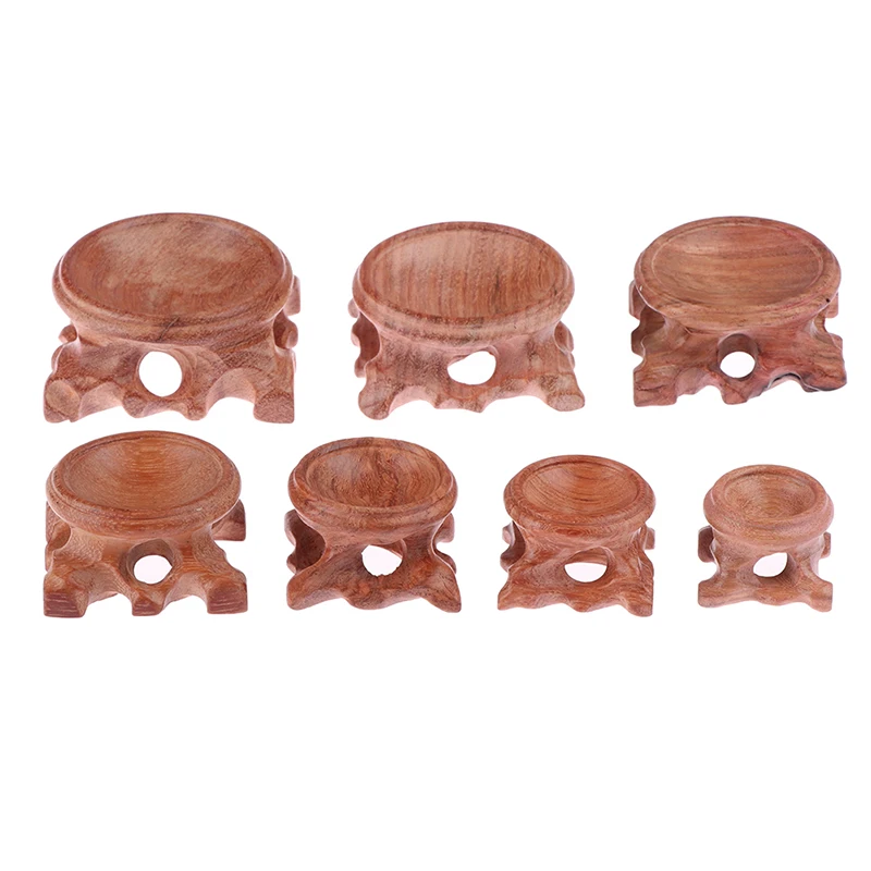 Acid Branch Wood Display Stand Base For Crystal Ball Sphere Globe Stone Decor