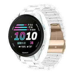 Versatile Resin Strap for Garmin Smartwatches - Comfortable and Stylish Bracelet (Ceramic white)