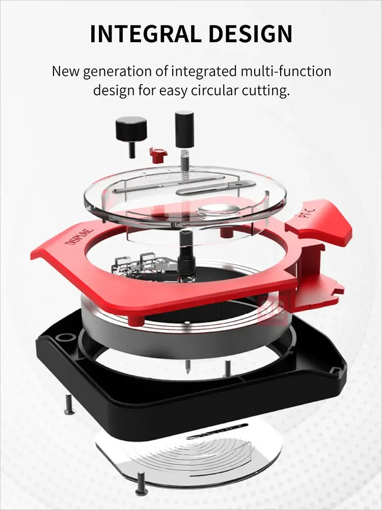 DSPIAE PT-C Model Making Tool Integrated Rounder Rubber Plate Cover Belt Cutting Pressure Adjustment