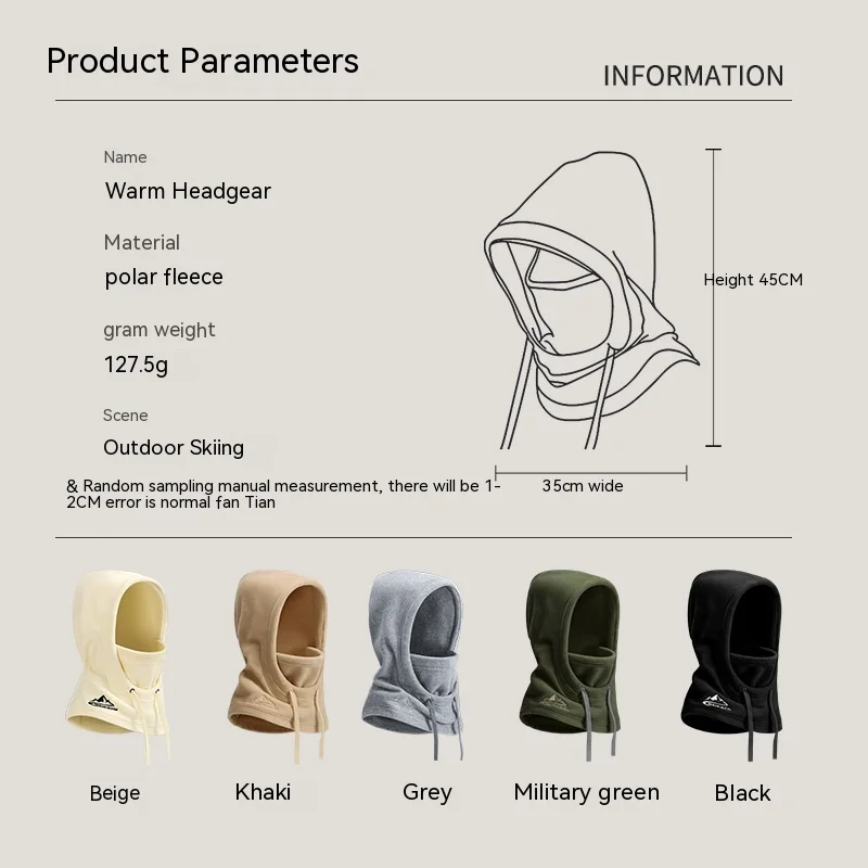 Herbst Winter Skifahren Kopf Abdeckung Winddicht Kälte-proof Outdoor Radfahren Pelz Thermische Maske Hut Gesicht und Hals Schutz DMZ96_voghion.com