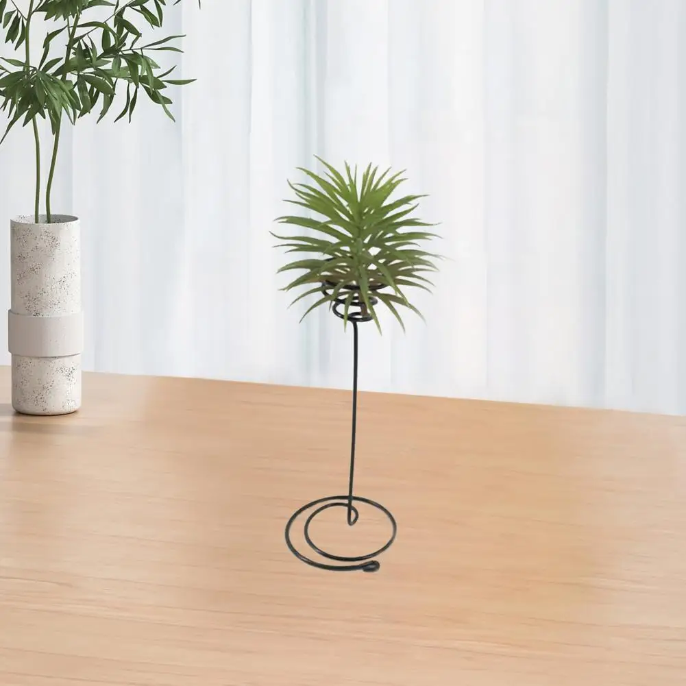 Flower Stand Spiral Design Iron Art Air Pineapple Rack Green Plant Display Holder Decoration Grass Stand Home Decor