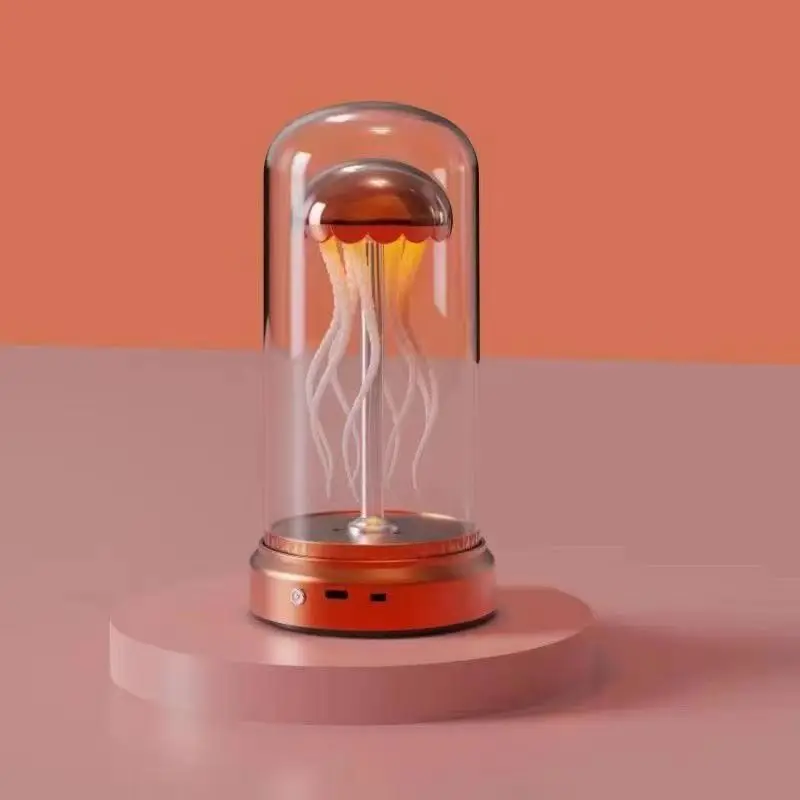 Aqumotic Jellyfish Music Box Musical Boxes & Figurines 20-10cm Rotating Jelly Fish Lights 1pc Caja De Musica Musicbox 5