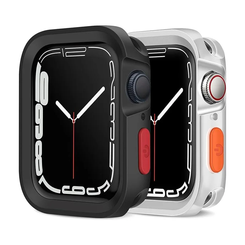 Rugged Case For Apple Watch Case 9/8/7 45mm 44mm 41mm 40mm Soft TPU Bumper Protect..