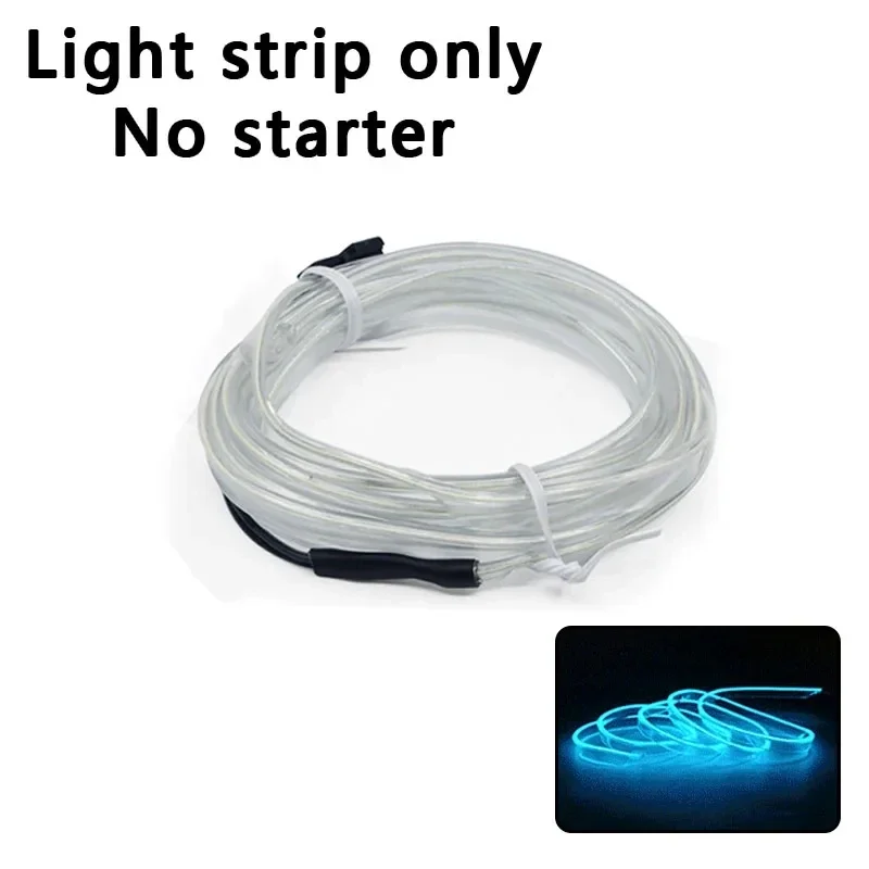 thumbnail image 1 of Luces interiores de coche, luces ambientales, 1 m, 3 m, 5 m, luces LED de neón flexibles, cadena de luces para decoración de puertas y salpicaderos interiores de coche, 1 of 5